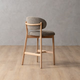Coraline Fabric Counter Bar Chair - Fossil - 4