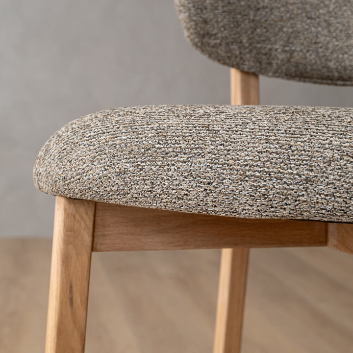Coraline Fabric Counter Bar Chair - Fossil - 7