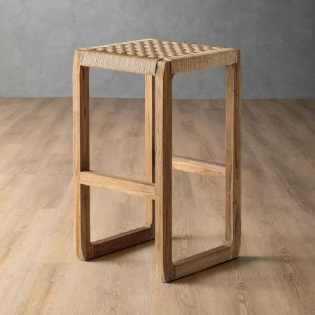 Rio Patio Tall Bar Stool - Natural - 1