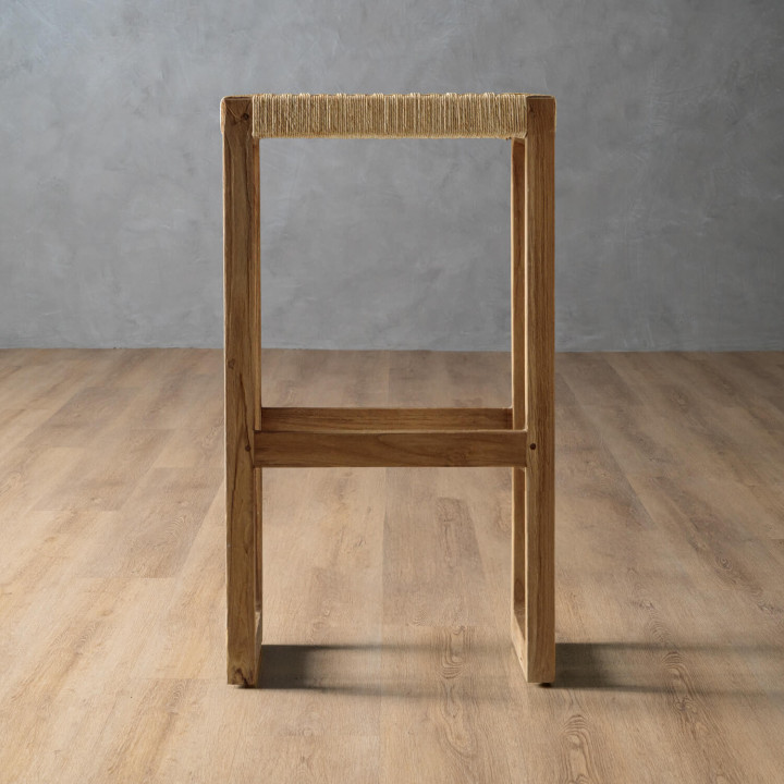 Rio Patio Tall Bar Stool - Natural - 2