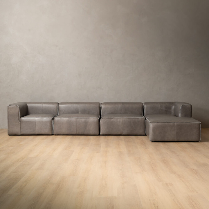 Havenwood Leather Daybed Large - Shadow Ash - 1