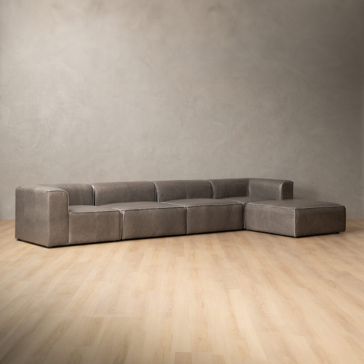 Havenwood Leather Daybed Large - Shadow Ash - 5