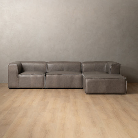 Havenwood Leather Daybed Small - Shadow Ash - 1