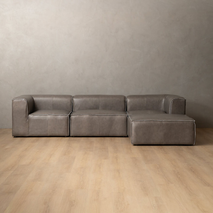 Havenwood Leather Daybed Small - Shadow Ash - 1