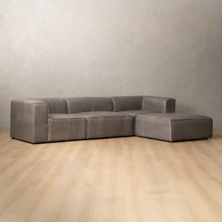 Havenwood Leather Daybed Small - Shadow Ash - 5