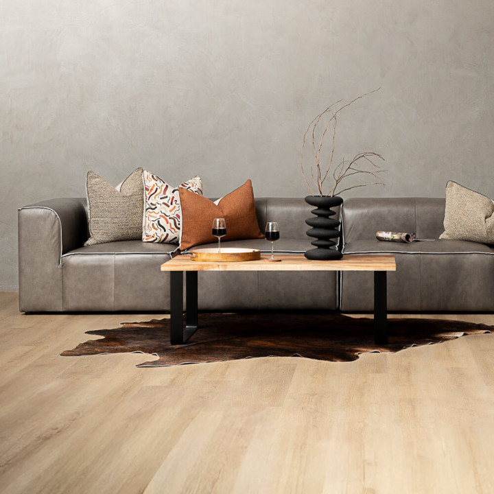 Havenwood Leather Grand Corner Couch - Shadow Ash - 3