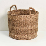 Round Cylinder Basket With Handles - Large - 2
