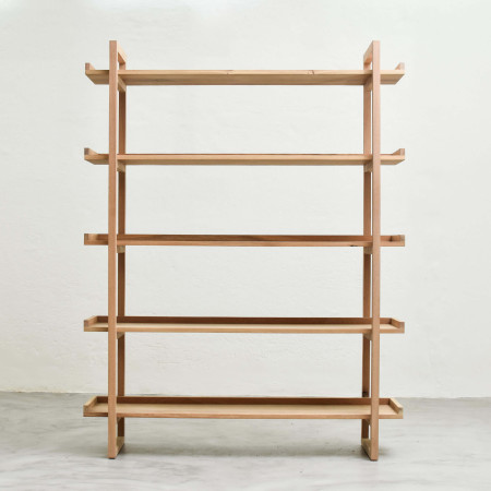 Ballito Bookshelf - Medium - Oak - Oak Smoke