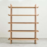 Ballito Bookshelf - Medium - Oak - Oak Smoke - 1