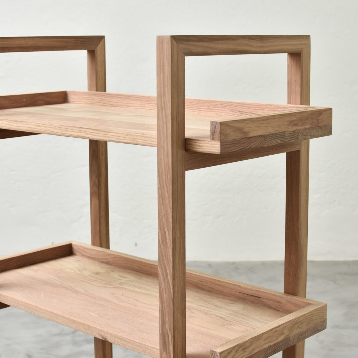 Ballito Bookshelf - Medium - Oak - Oak Castle Brown - 3