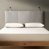 Carolina Double Leather Headboard - Grey - 4