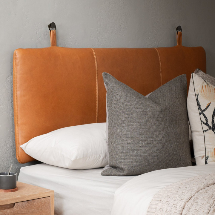 Carolina King Leather Headboard - Ginger - 3