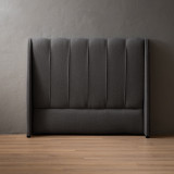 Melae Double Headboard - Charcoal - 1
