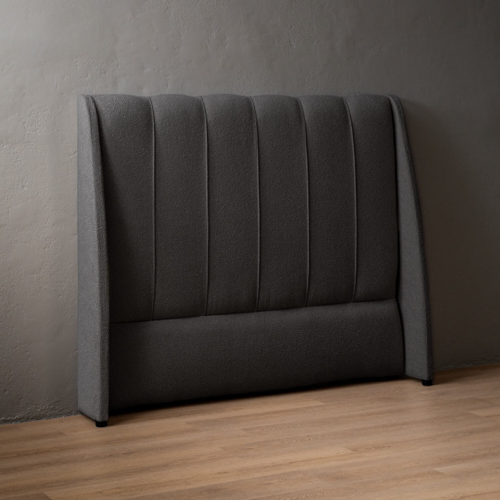 Melae Double Headboard - Charcoal - 3