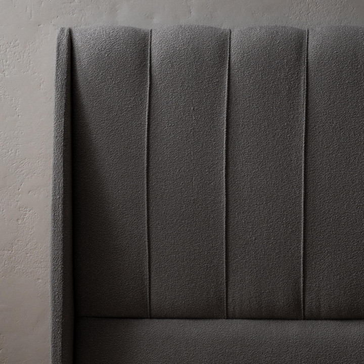 Melae Double Headboard - Charcoal - 4