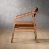 Jozi Leather Carver Chair - Oak - Butterscotch - 4