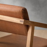 Jozi Leather Carver Chair - Oak - Butterscotch - 7