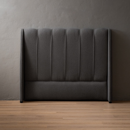 Melae Queen Headboard - Charcoal
