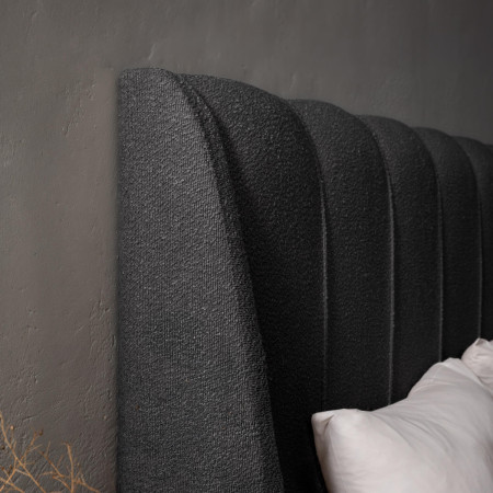 Melae King Headboard - Charcoal