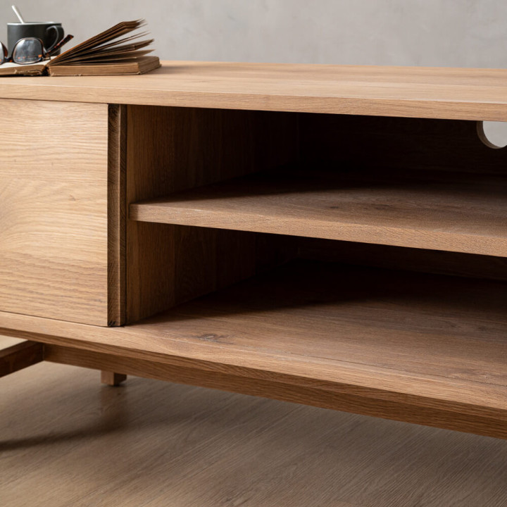 Stellenberg TV Unit - 2.0m - Oak - 4
