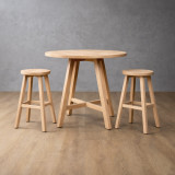 Rhodes Dining Stool - Oak - 3
