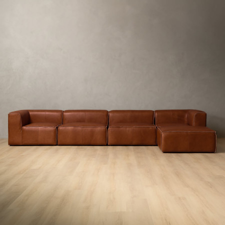 Havenwood Leather Daybed Large - Duskwood