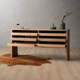 Large Linear Wine Rack - Oak - 3