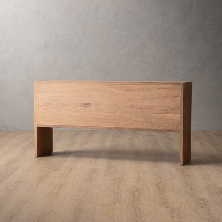 Large Linear Wine Rack - Oak - 6