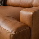Windermere Modular Leather Corner Couch - Cinnamon - 8