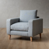 Hamlet Fabric Armchair - Falcon Grey - 1