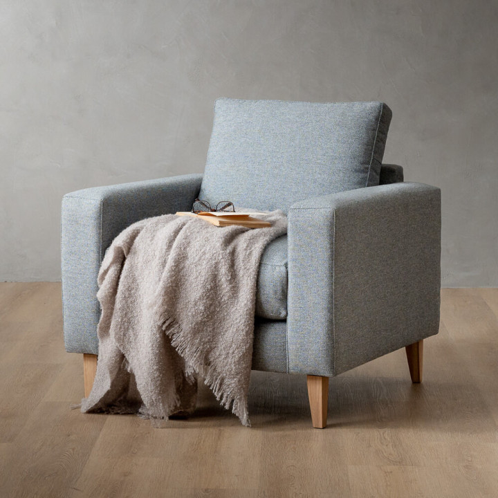 Hamlet Fabric Armchair - Falcon Grey - 2