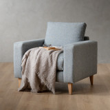 Hamlet Fabric Armchair - Falcon Grey - 2