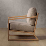 Clarens Fabric Armchair - Oak - Monarch Pelican - 4
