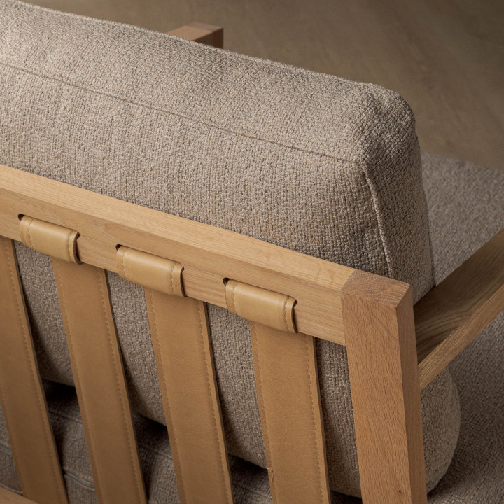 Clarens Fabric Armchair - Oak - Monarch Pelican - 9