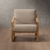 Clarens Fabric Armchair - Oak - Cumin - 2
