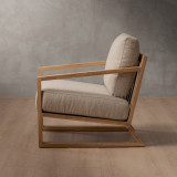 Clarens Fabric Armchair - Oak - Cumin - 3
