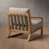 Clarens Fabric Armchair - Oak - Cumin - 4