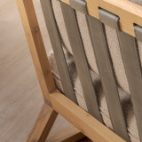 Clarens Fabric Armchair - Oak - Cumin - 7