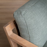Clarens Fabric Armchair - Oak - Seafoam - 8