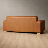 Karoo 2-Seater Leather Couch - Ginger - 5