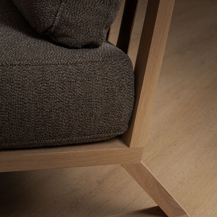 Clarens Fabric Armchair - Oak - Monarch Perigrine - 8