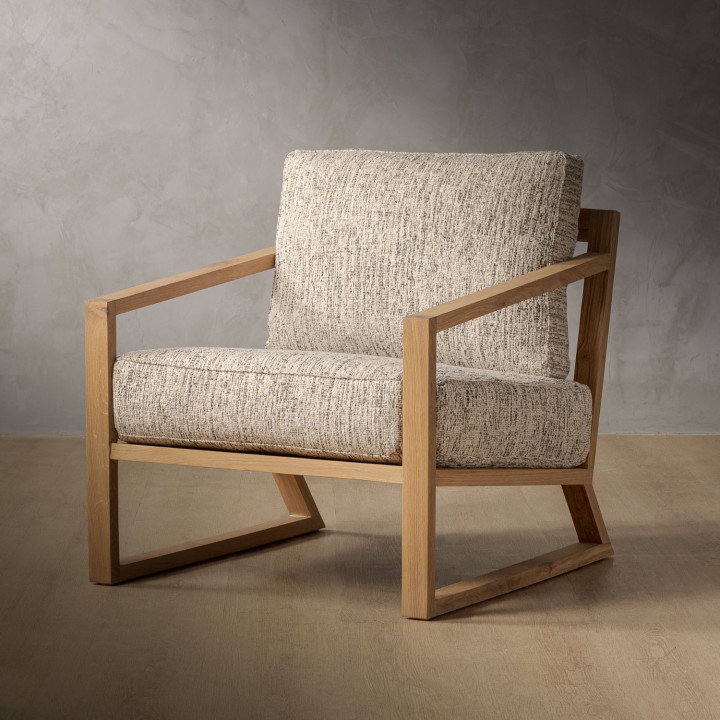 Clarens Fabric Armchair - Oak - Petra Raven - 1