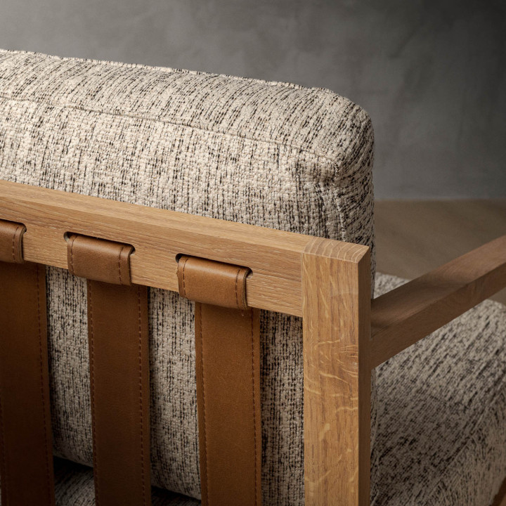 Clarens Fabric Armchair - Oak - Petra Raven - 7