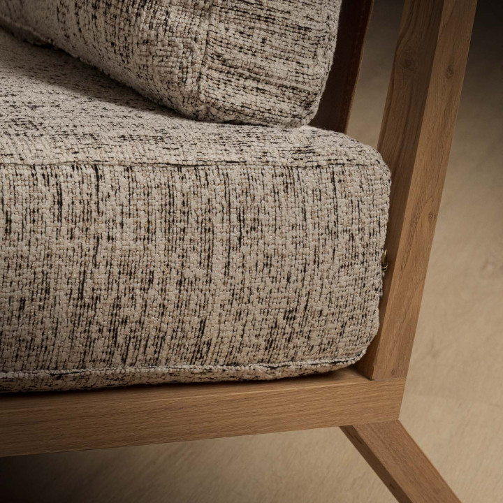Clarens Fabric Armchair - Oak - Petra Raven - 9