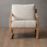 Clarens Fabric Armchair - Oak - Sandstone - 5