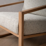 Clarens Fabric Armchair - Oak - Sandstone - 8