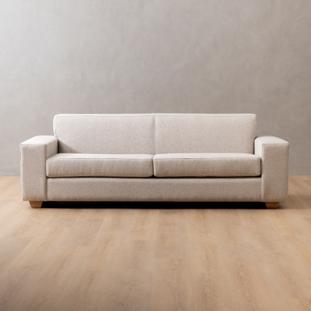 Karoo 3-Seater Fabric Couch - Oats