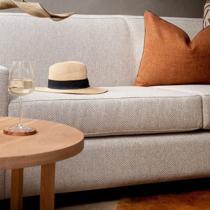 Karoo 3-Seater Fabric Couch - Oats - 3