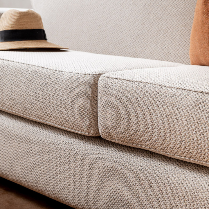 Karoo 3-Seater Fabric Couch - Oats - 4