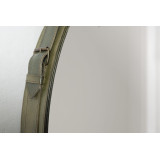 Loopé Leather Framed Mirror-Vintage Green - 4